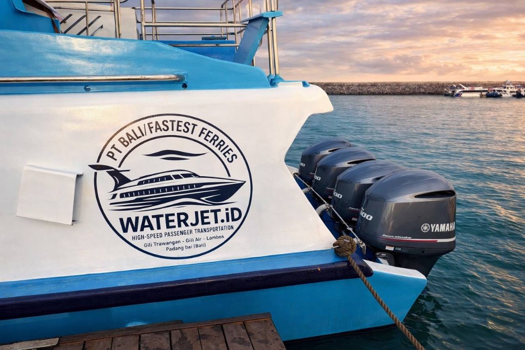 WaterJet branded boat stern